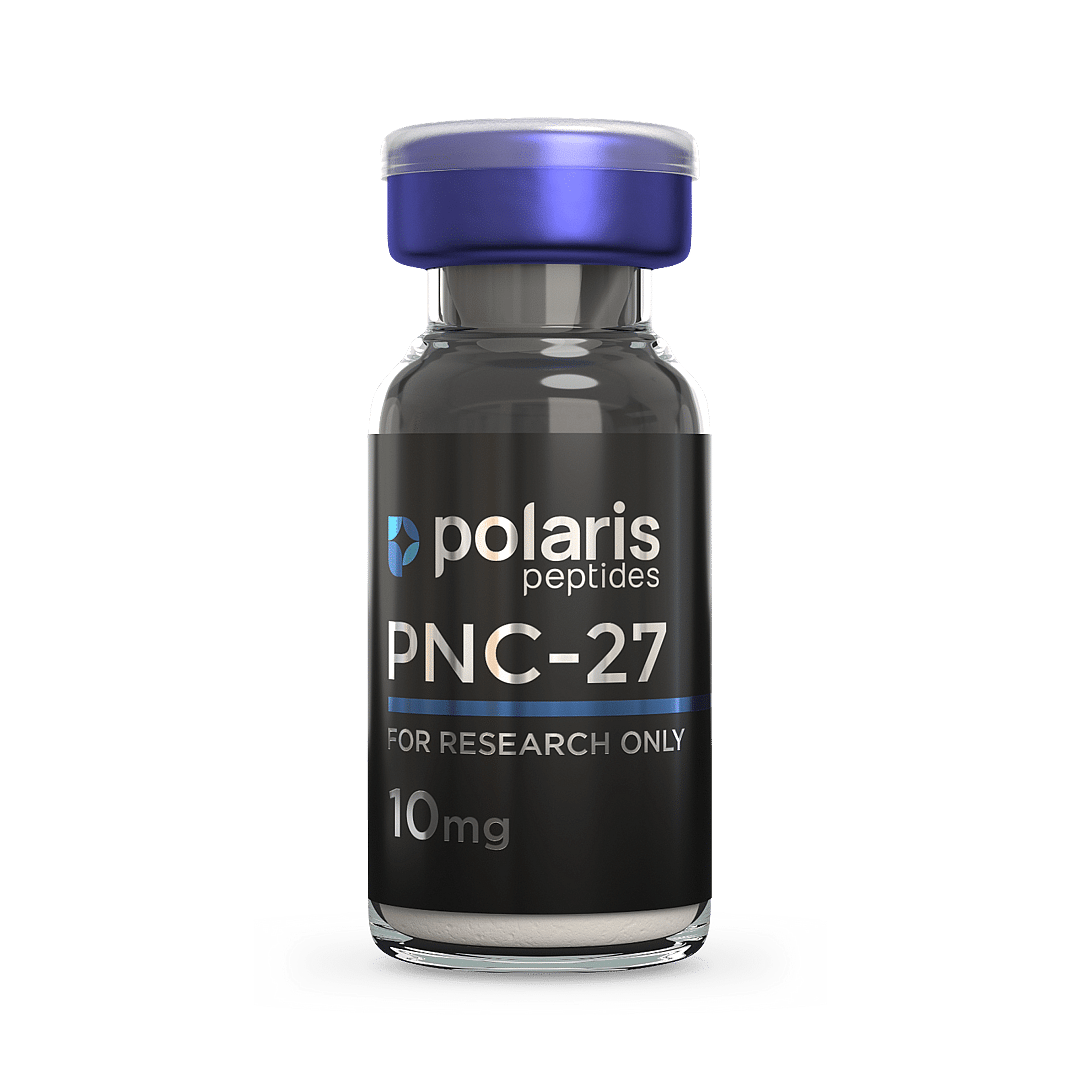 PNC-27 10mg research peptide vial