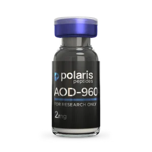 AOD-9604 2mg research peptide vial by Polaris Peptides
