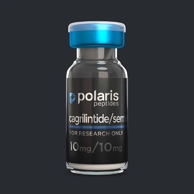 Cagrilintide Semaglutide Blend 10mg research peptide vial by Polaris Peptides