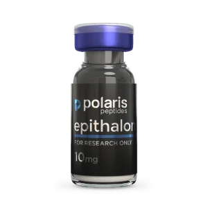 Epithalon 10mg research peptide vial by Polaris Peptides