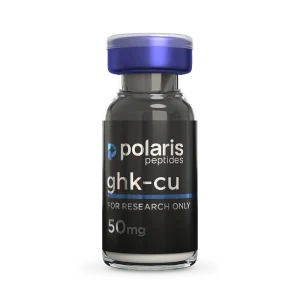 GHK-Cu 50mg research peptide vial by Polaris Peptides