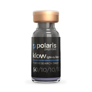 KLOW Blend 80mg research peptide vial by Polaris Peptides