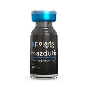 Mazdutide 6mg research peptide vial by Polaris Peptides