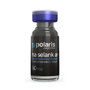 N-Acetyl Selank Amidate 10mg research peptide vial by Polaris Peptides