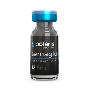 Semaglutide 12.5mg research peptide vial by Polaris Peptides