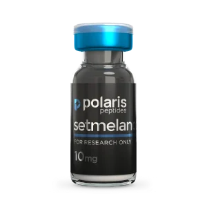 Setmelanotide 10mg research peptide vial by Polaris Peptides