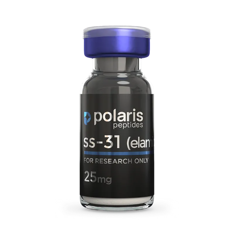 SS-31 25mg research peptide vial by Polaris Peptides
