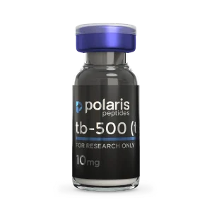 TB-500 10mg research peptide vial by Polaris Peptides