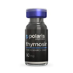 Thymosin Alpha-1 10mg research peptide vial by Polaris Peptides